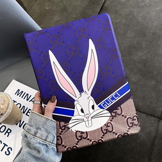 rabbit for เคสไอแพด   mini 5 6 เคส   air 1 2 3 4 5   pro 11 10.2 gen 7/8/9 Airbag tri-fold pen slot case