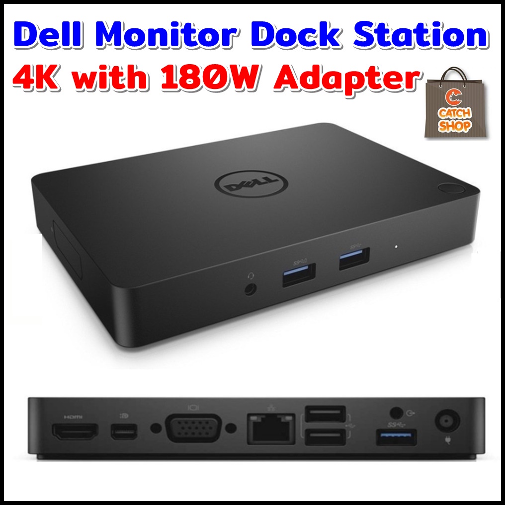 Dell WD15 Monitor Dock 4K (for Mini DisplayPort ) with 180W Adapter เชื่อมต่อ USB Type-C มือสองสภาพดี 90%