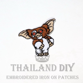 ตัวรีดติดเสื้อ งานปัก ลาย เอเลี่ยน กิสโม่ เกรมลิน mini Gremlins Alien UFO Gizmo Movie Patch ตัวรีด WOP DIY อาร์มติดเสื้อ