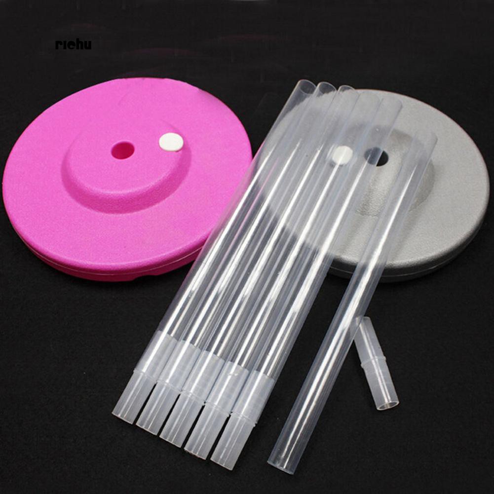 Richu_4 ชิ้นพลาสติกใส Sticks Pole สําหรับบอลลูน Arch คอลัมน์ฐานขาตั้งงานแต่งงานตกแต่ง