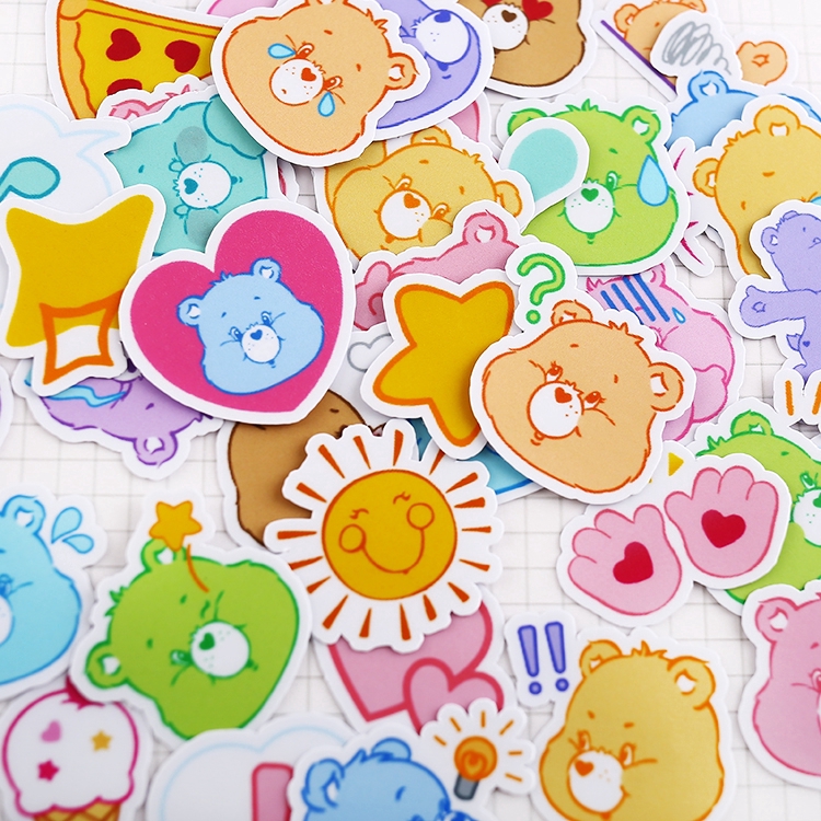 ❀ Care Bears Q-1 Diary Manual สติ๊กเกอร์ ❀ 40Pcs/Set Cartoon Album Scrapbooks Mixed DIY Decor สติ๊กเกอร์