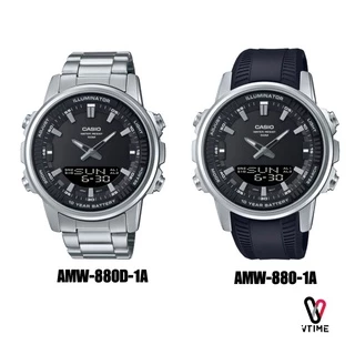 CASIO นาฬิกาข้อมือ รุ่น AMW-870D-1A | AMW-870-1A |AMW-880-1A |AMW-880D-1A | AMW-880D-2A2 | AMW-880D-9A