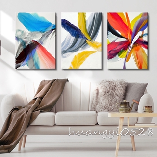 Canvas painting Nordic style abstract watercolor painting feather home decoration decoration poster living room wall decoration