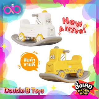 Double B Toys รถบัสดับเพลิง โยกเยก 2in1 Bus rocking horse โยกเยก รถขาไถ ม้าโยก ม้าโยกปรับเป็นขาไถ ขาไถรถบัส ขาไถ