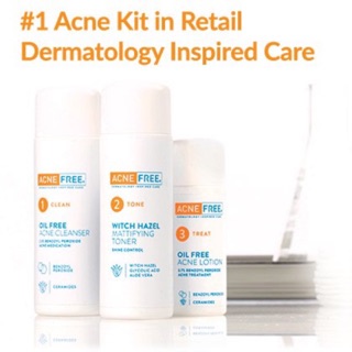 ✅พรีออเดอร์✨(รักษาสิว)🇺🇸AcneFree 3 Step If you experience acne of hormones, blackheads, scars, oily skin,