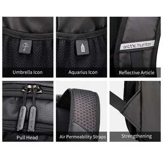 Arctic Hunterรุ่น B00388 Waterproof Laptop Backpack กระเป๋าเป้ 50cm*17cm*31 กันน้ำโน๊ตบุ๊ค 15.6นิ้ว