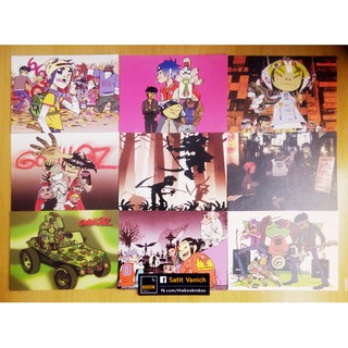 Gorillaz Postcards Set จำนวน 32 ใบ (ไม่ซ้ำแบบ)