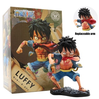 ใหม่ โมเดลฟิกเกอร์ PVC รูปการ์ตูนอนิเมะ One Piece Luffy 13 ซม. ของเล่นสําหรับเด็ก