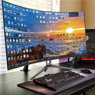 Thin Wide 1K 2K 22 24 27 32 Inch Comuter Gaming Flat Curved Monitor,Gaming Monitor,C Gamer,LCD Monitor สำหรับเกมมิ่ง
