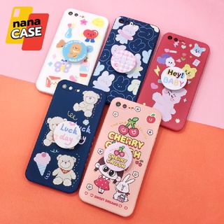 เคสวีโว่/Vivo V9 Y12/Y15/Y17 Y20 Y72(5G) Y91/Y95 Y91C เคสมือถือพิมพ์ข้าง TPU กันเลนส์กล้องพื้นหลังกันรอย ฟรี แหวนติดเคส