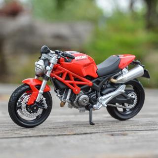 Maisto 1:18 Ducati Monster 696 รถหล่อแบบคงที่โมเดลรถจักรยานยนต์ของเล่นงานอดิเรกของสะสม