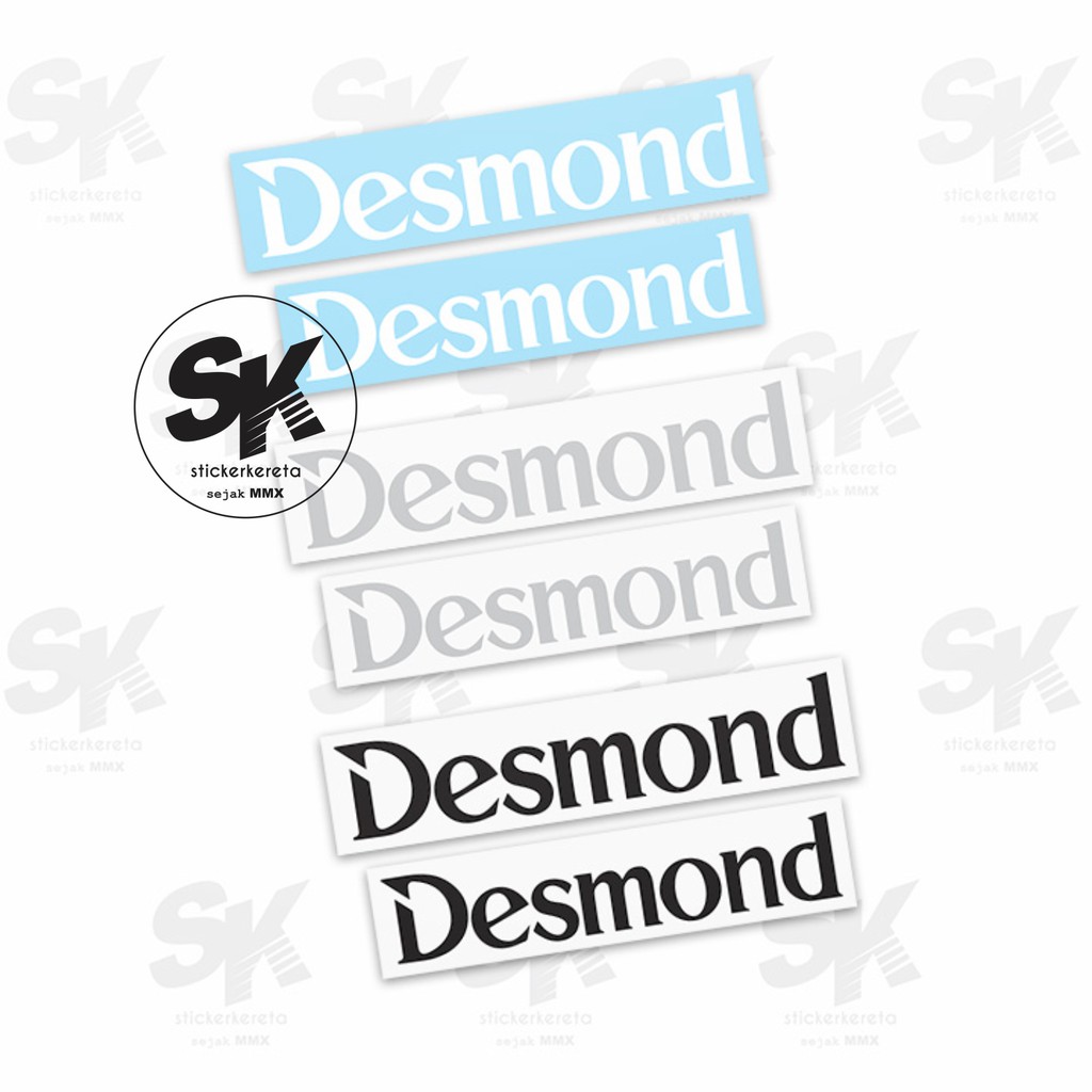 สติ๊กเกอร์ขอบโลโก้ Desmond Evo Regamaster ไวนิล