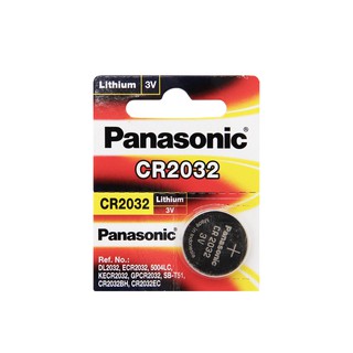 ถ่านอัลคาไลน์เม็ดกระดุม Panasonic CR2032 3V ของแท้ 100%