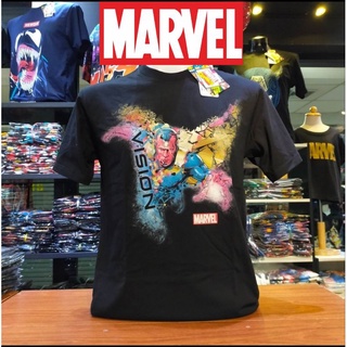 เสื้อยืดMarvel_ลิขสิทธิ์แท้ลายVisionสีดำ(mvx-180)