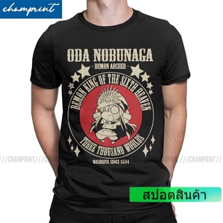 ROUND คอลูกเรือเสื้อยืดแขนสั้น คอกลม พิมพ์ลายอนิเมะ Oda Nobunaga Demon Archer Fate Stay Night Fgo สําหรับผู้ชาย-4XL