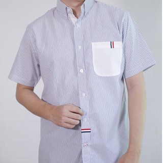 เสื้อเชิ้ต Quattro รุ่น White Pocket (เสื้อเชิ้ตแฟชั่น เชิ้ตทำงาน) #พร้อมส่ง