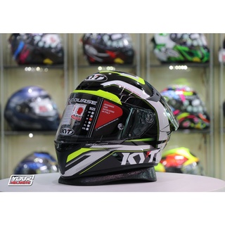 หมวกกันน็อค KYT HELMETS TT COURSE GRAPHIC GRAND PRIX BLACK YELLOW