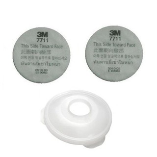 3M ฟิลเตอร์ 7711x2 +ฝาครอบ 774 x1 Prefilter Retainer