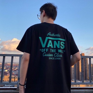 [S-5XL] Vans Vance ใหม่ เสื้อยืดแขนสั้น ผ้าฝ้าย พิมพ์ลาย สไตล์เกาหลี แฟชั่นฤดูร้อน สําหรับผู้ชาย และผู้หญิง