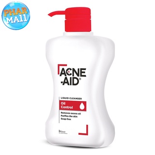 ACNE-AID แอคเน่-เอด ลิควิด คลีนเซอร์  500 มล. สีแดง คลีนเซอร์สำหรับปัญหาสิว เหมาะสำหรับผิวมัน สิวอุดตัน