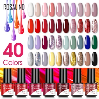 Rosalind ยาทาเล็บเจลขนาดเล็กสดใสสําหรับออกแบบเล็บหลอดไฟ Led / Uv 16-30