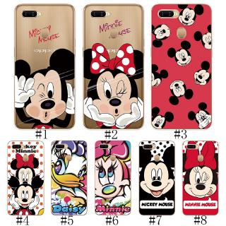 เคสโทรศัพท์ซิลิโคนพิมพ์ลาย mickey minnie น่ารักสําหรับ oppo a 37 a 39 a 57 a 3 a 5 s a 3s a 5 a 7 f 1s