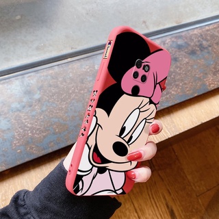 เคสโทรศัพท์ Huawei Mate 9 Mate 10 Pro Mate10 Lite Mate 20 Pro Mate 20X Mate20 Lite เคสโทรศัพท์เบาบาง Disney การ์ตูน Lucky Mickey Mini กันกระแทกบางนุ่มปกหลังซิลิโคนด้านข้างรูปแบบกล้องเลนส์เต็