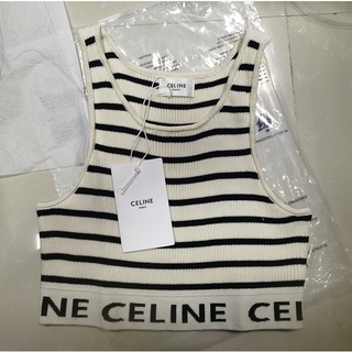 เสื้อกล้ามแขนกุดเซ็กซี่ ปักลาย CELINE แบบดั้งเดิม สําหรับผู้หญิง