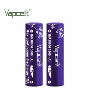 vapcell INR18650 3500mAh 3.7V 2ก้อน ของแท้แถมฟรีกระเป๋าใส่ถ่าน