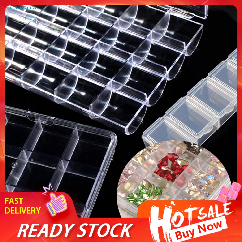 [br] กล่องเก็บเครื่องประดับวัสดุ PS Clear All-Purpose แหวนสร้อยคอเครื่องประดับกรณี Store เล็บอุปกรณ์