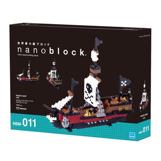 ของแท้จากญี่ปุ่น🧡 Kawada NBM_011 Nanoblock Pirate Ship ตัวต่อนาโนบล็อคเรือโจรสลัด