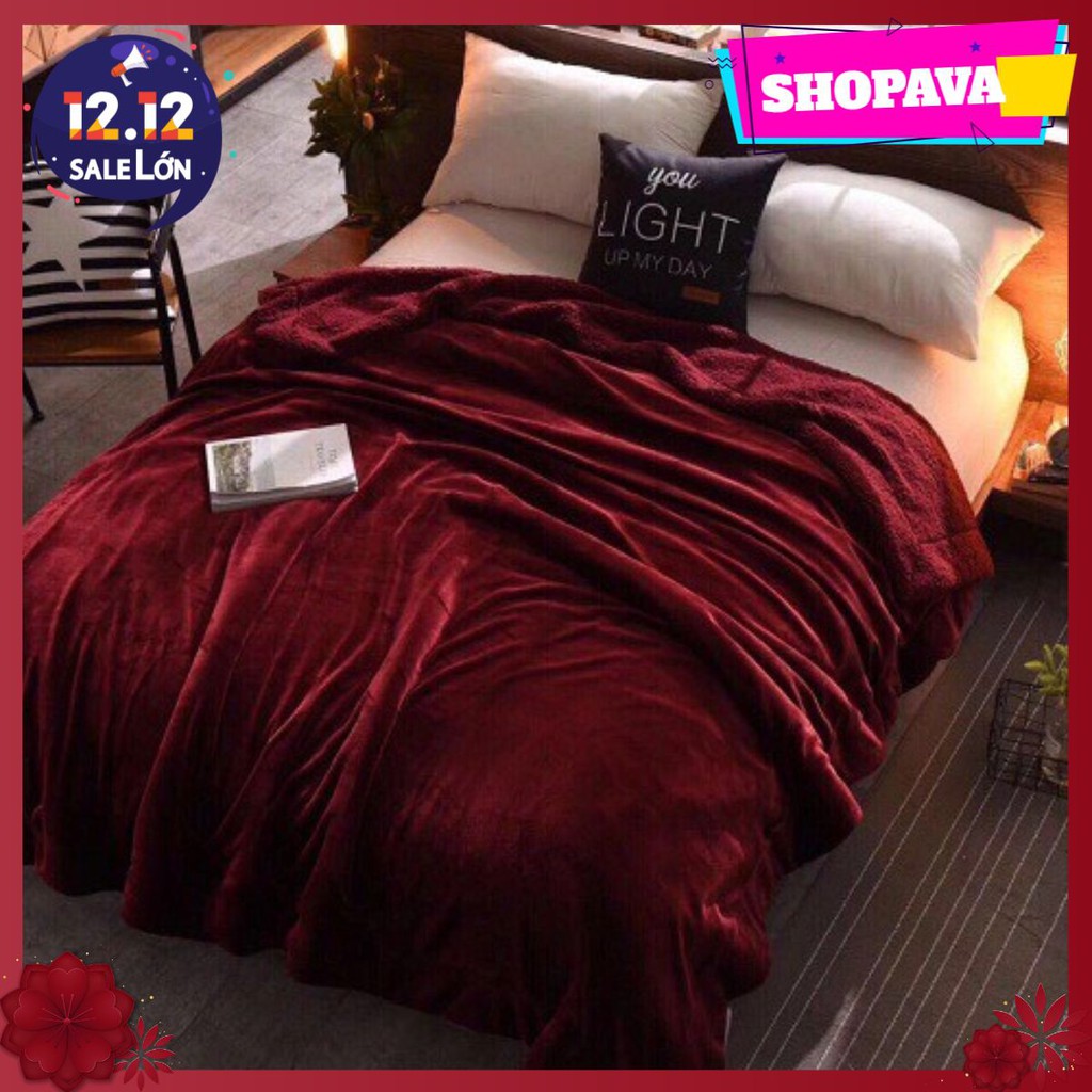 ผ้าห่มขนแกะ Ultimate 2mx2m3 - สีแดงพลัม