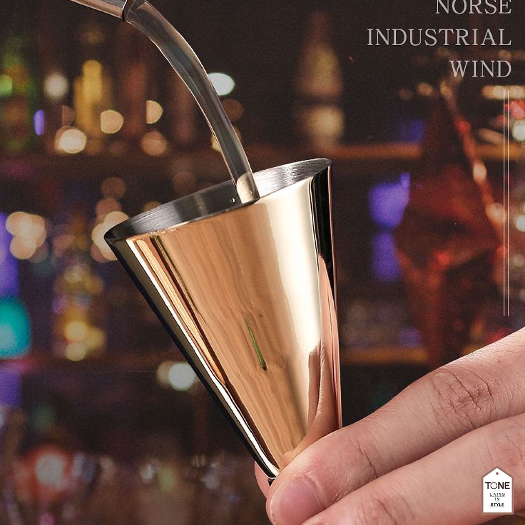 จิกเกอร์ กรวยตวงเหล้า (MH_115) ขนาด 20/45ml ที่ตวงเหล้า jigger liquo - รูปที่ 3