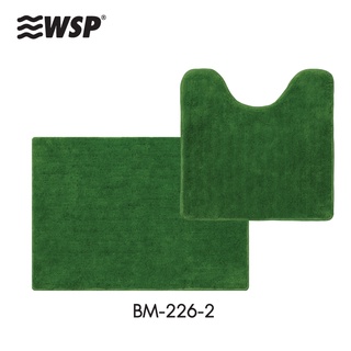 WSP พรมเช็ดเท้า ไมโครไฟเบอร์ ขนาด 45x45, 45x65 cm. ชุด 2 ชิ้น  รุ่น BM-226-2