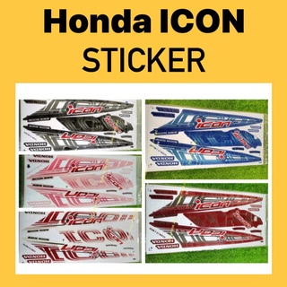 สติกเกอร์โลโก้ ICON BODY STRIPE STRIKE STIKER DECAL ICON110 ICON 110