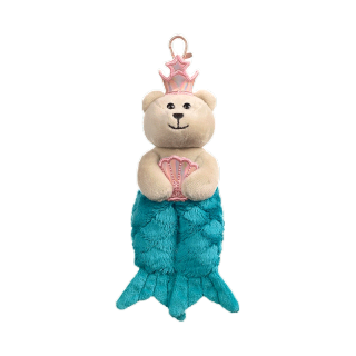 Starbucks Mini Coral Siren Bearista Bear Keychain พวงกุญแจตุ๊กตาหมีสตาร์บัคส์ A11135747