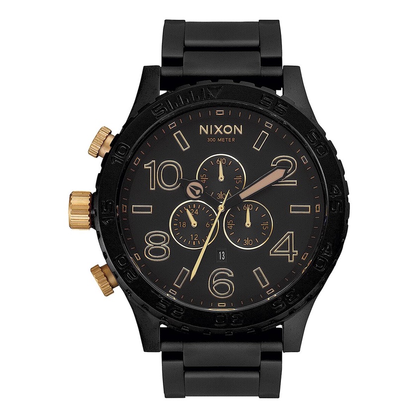 Nixon 51-30 รุ่น NXA0831041-00 นาฬิกาข้อมือผู้ชาย สายสแตนเลส สีดำ หน้าปัด 51 มม.
