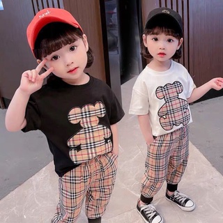 baby ชุดเซ็ทเด็ก 2 ชิ้น เสื้อแขนสั้น+กางเกงขายาว มี 2 แบบ ให้เลือก รุ่น LL007