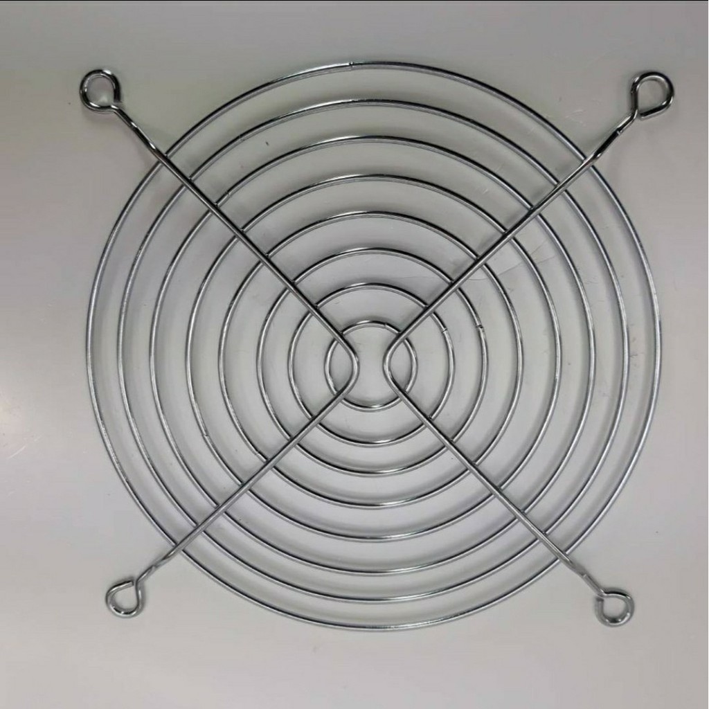 ตะเเกรงพัดลม 12cm สำหรับพัดลมระบายอากาศ Metal Steel Wire Fan Protector Finger Guard Grill