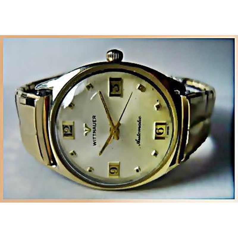 Vintage 1960's LONGINES-WITTNAUER Men's Automatic Watch Good มือ2 98%
