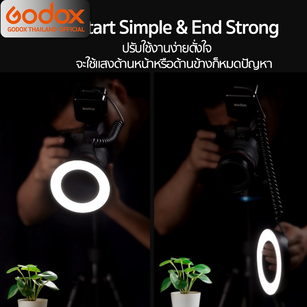Godox LED Ring72 Macro Ring Light 8W 5600K ไฟถ่ายสินค้า ไฟมาโคร - รับประกันศูนย์ Godox Thailand 3ปี