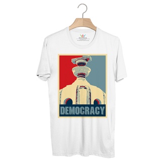 BP866 เสื้อยืด DEMOCRACY #Red