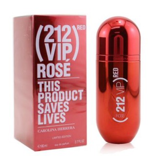 ของแท้!!! Carolina Herrera 212 VIP Rose Red Limited edition EDP 80ml Tester box ของใหม่ (พร้อมส่งค่ะ)