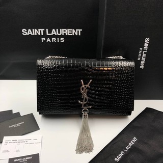 #saintlaurent #kate #หนังวัวลายจระเข้ Grade vip Size 25cm  อุปกรณ์ full box set