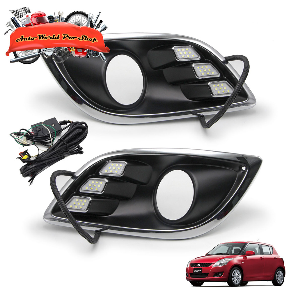 ชุดไฟเดย์ไลท์ ตรงสปอร์ตไลท์ ซูซูกิ สวิฟท์  สี ดำ Swift Hatchback suzuki 4 ประตู ปี2012-2015