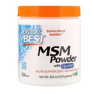 (พร้อมส่ง)Doctors Best, MSM Powder with OptiMSM, 8.8 oz (250 g) เอ็มเอสเอ็ม แบบผงชงน้ำดื่ม