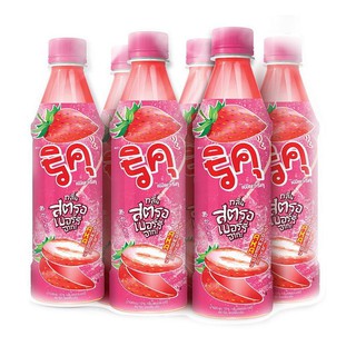 ริคุ น้ำผลไม้รวม กลิ่นสตรอเบอร์รี่ อากะ ขนาด 350ml ยกแพ็ค 6ขวด RIKU STRAWBERRY AKA PURIKU