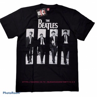 คอตต้อนคอกลม♛✗เสื้อวง The Beatles เสื้อยืดวง THE BEATLESS-5XL