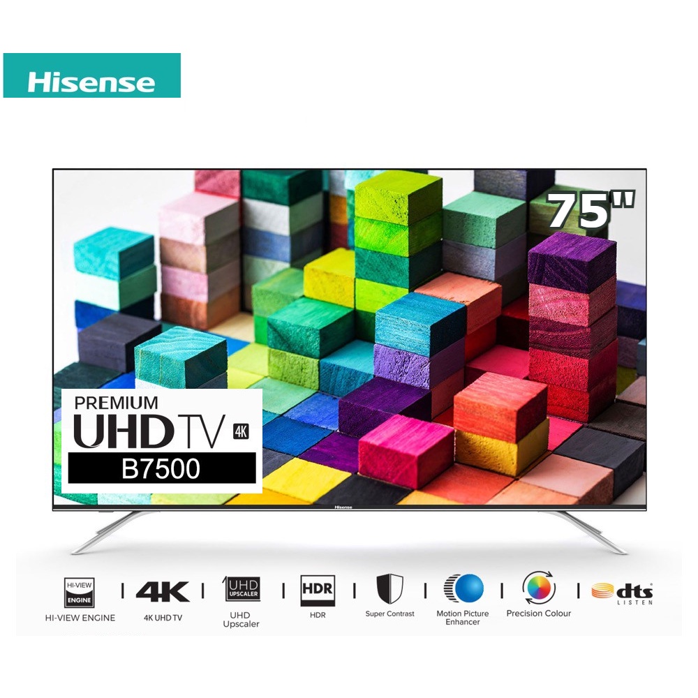 HISENSE 75 นิ้ว 75B7500UW Premium UHD 4K SMART TV สินค้า Clearance