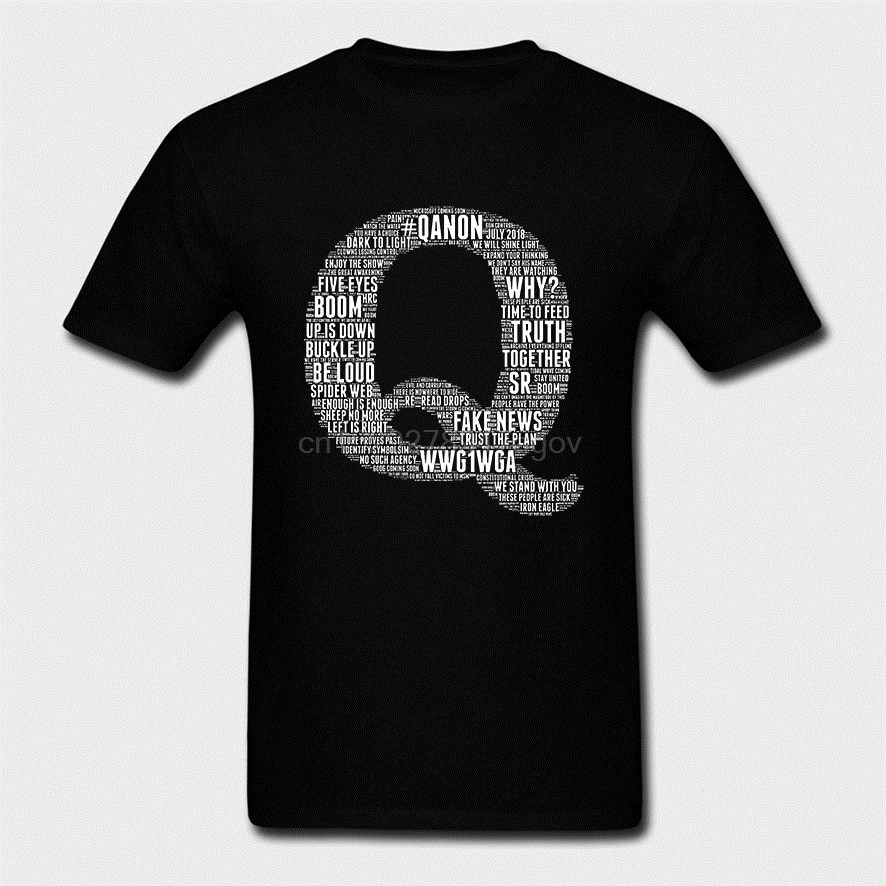Men T เสื้อ 100% Custom พิมพ์ Tshirt T เสื้อ kanon - Qanon O-คอเสื้อยืดผ้าฝ้าย Tees
